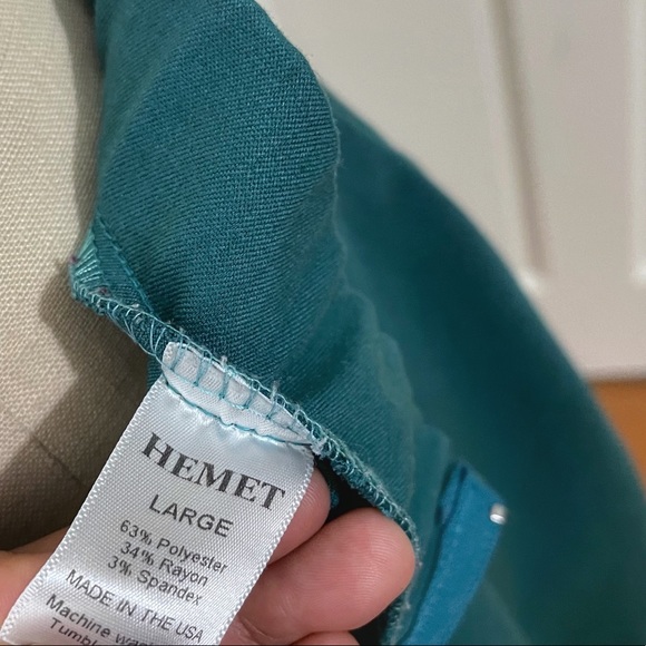 Vintage Inspired Teal Circle MIDI Skirt - Picture 8 of 9